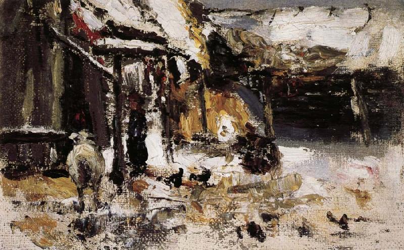 Courtyard, Nikolay Fechin